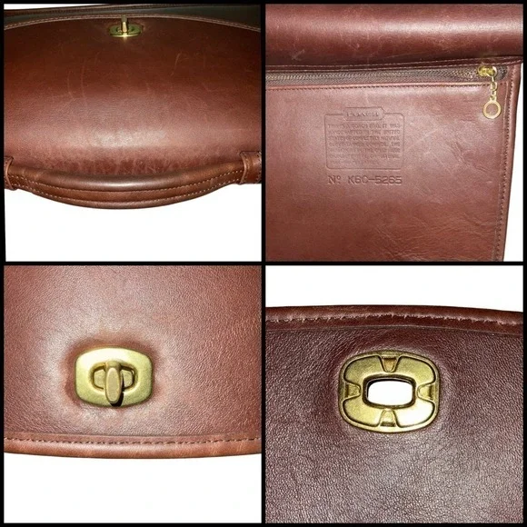 Vintage Coach Lexington Briefcase 5265 Glove-tanned Leather Messenger Laptop Bag - Picture 14 of 16